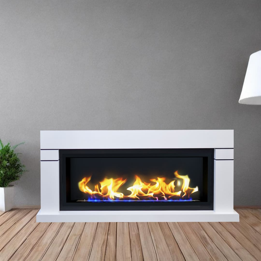 Биокамин в линейном портале "Русский огонь" Тоби с защитным стеклом по цене 98 600 руб.