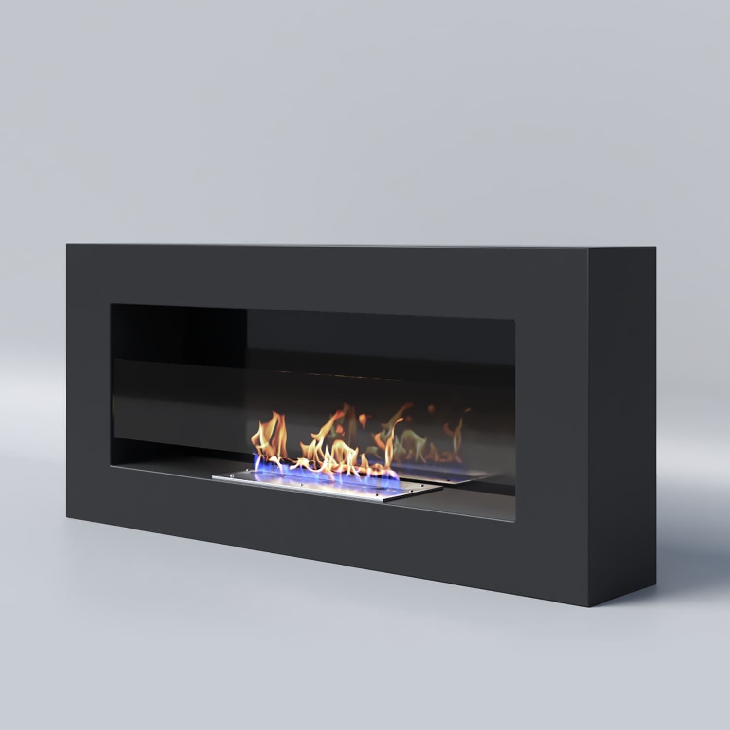 Биокамин "Русский огонь" Лайт 900N настенный с декоративным стеклом (стемалитом) по цене 24 600 руб.