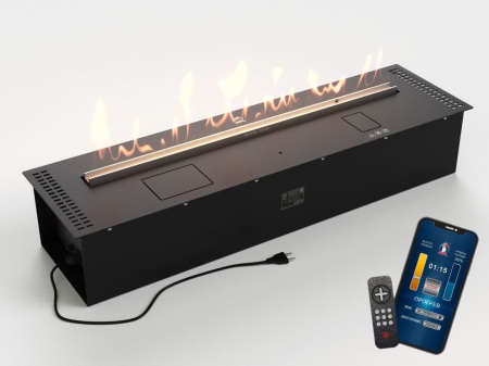Автоматический биокамин Lux Fire Smart Flame 1000 RC Black по цене 348 810 руб.