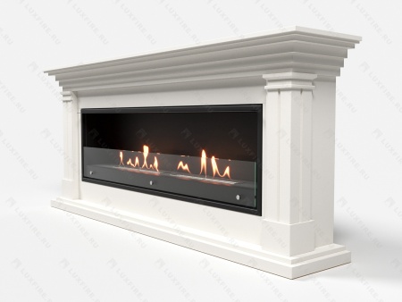 Биокамин Lux Fire с порталом Ромео 60, белый по цене 151 792 руб.