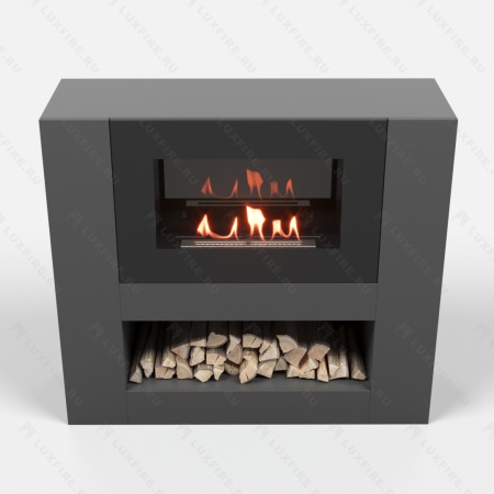 Тумба LUXFIRE с биокамином "Лукоморье" 900 (графит) по цене 67 633 руб.