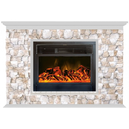 Пафос Арбат 28 (беленый дуб)+Newflame